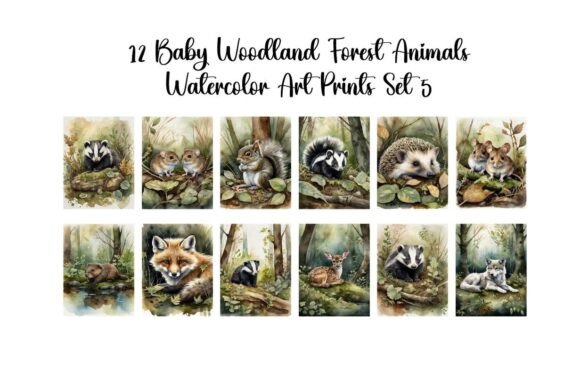 Download Baby Woodland Forest Animals Set 5 - Forest animals Collection