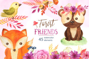 Download Watercolor Forest Animals Set - Forest animals Collection