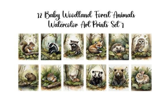 Download Baby Woodland Forest Animals Set 1 - Forest animals Collection