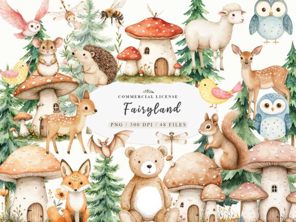 Download Woodland Forest Animals Friends Clipart - Forest animals Collection